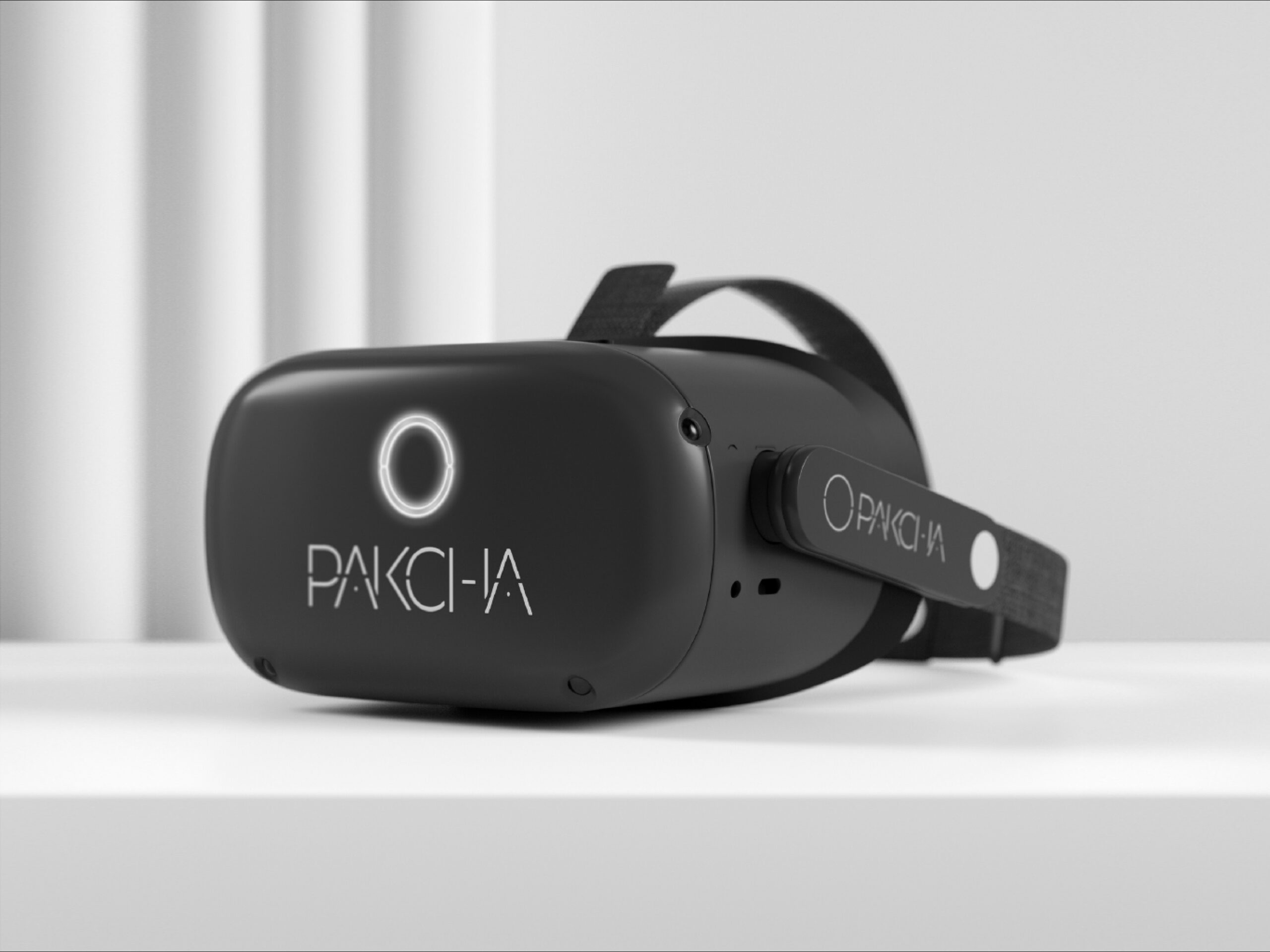 Gafas de realidad Virtual, de color negro, con logo de marca aplicado.
